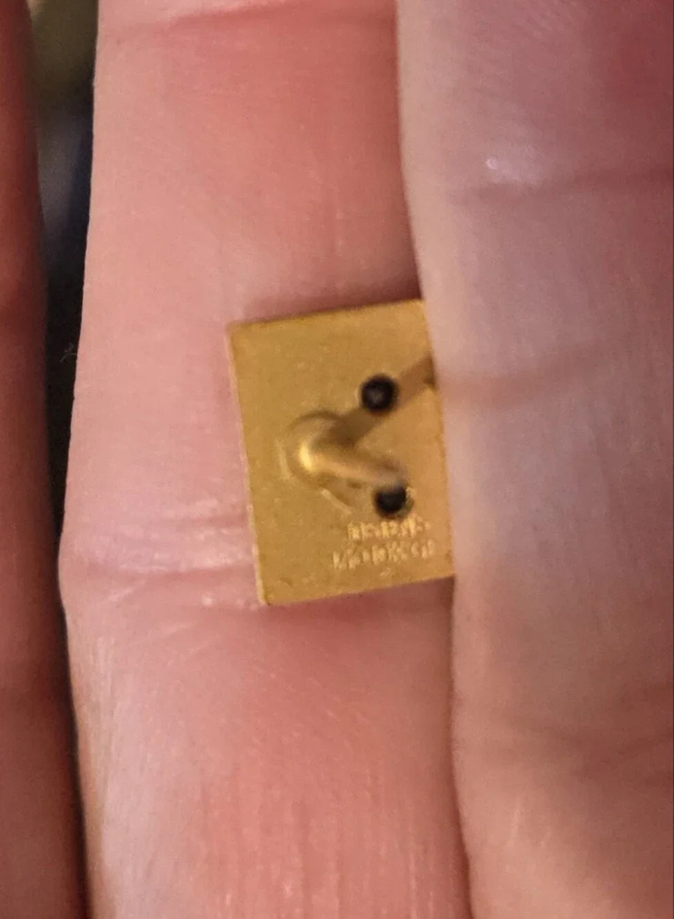 Xerox Employee Service Pin 10k Gold Filled W Sapphire Chips